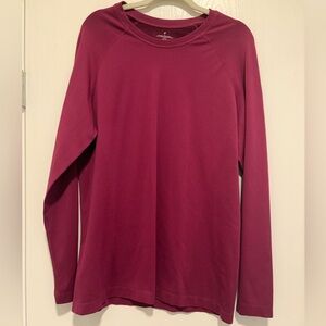 Fabletics Men's Long Sleeve Tee - Burgundy